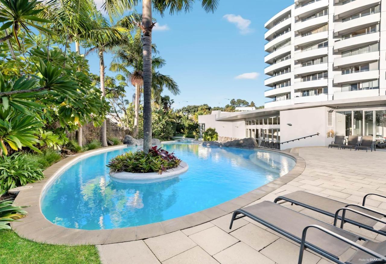Le Mirage- Stylish, Central Apartment With Pools, Sauna, More Auckland Dış mekan fotoğraf